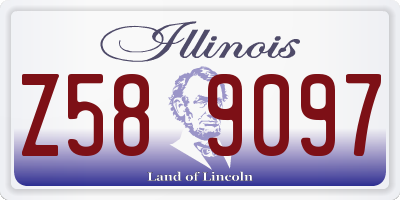 IL license plate Z589097