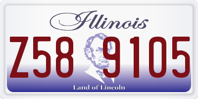 IL license plate Z589105