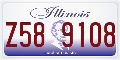 IL license plate Z589108