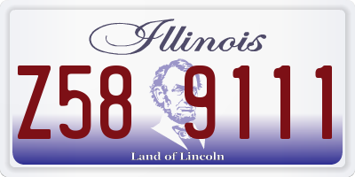 IL license plate Z589111