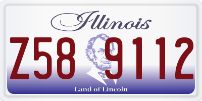 IL license plate Z589112