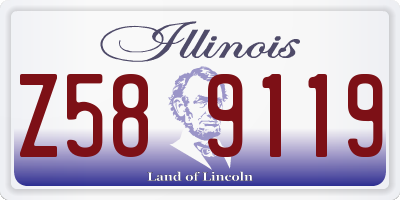 IL license plate Z589119