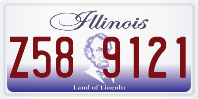 IL license plate Z589121