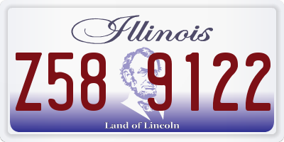IL license plate Z589122