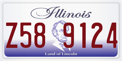 IL license plate Z589124