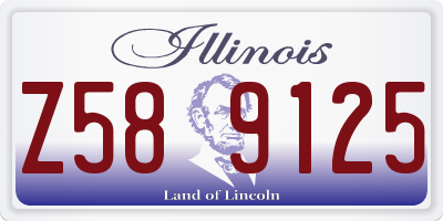 IL license plate Z589125