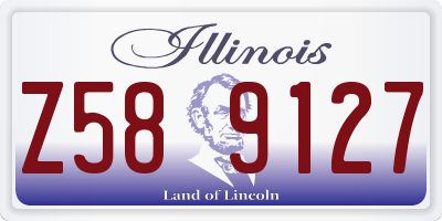 IL license plate Z589127