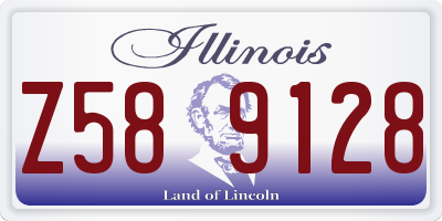 IL license plate Z589128