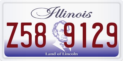 IL license plate Z589129