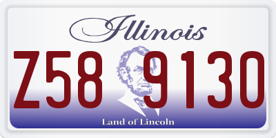 IL license plate Z589130