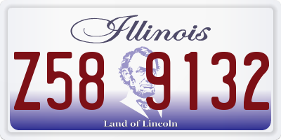 IL license plate Z589132