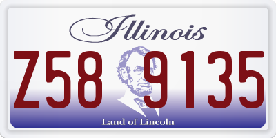 IL license plate Z589135
