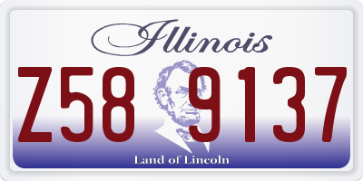 IL license plate Z589137