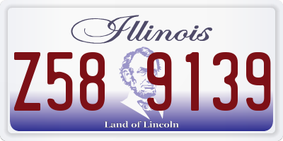 IL license plate Z589139