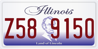 IL license plate Z589150