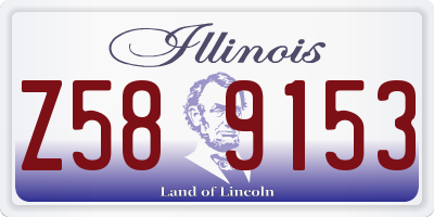IL license plate Z589153