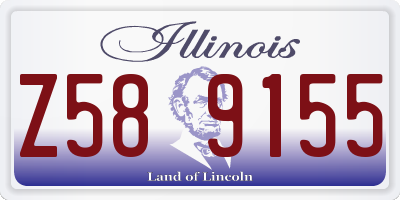 IL license plate Z589155