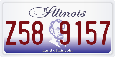 IL license plate Z589157