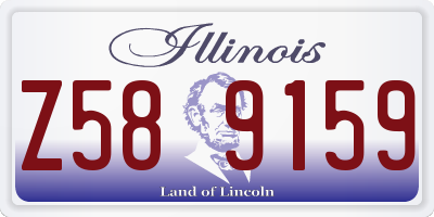 IL license plate Z589159