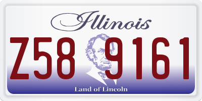 IL license plate Z589161