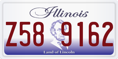 IL license plate Z589162