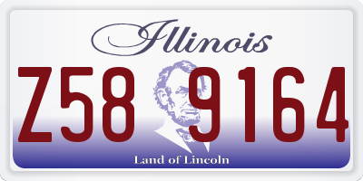 IL license plate Z589164
