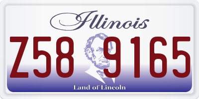 IL license plate Z589165