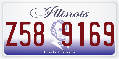 IL license plate Z589169