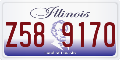 IL license plate Z589170