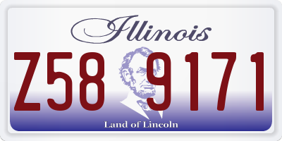IL license plate Z589171