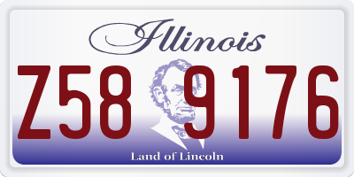 IL license plate Z589176