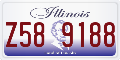 IL license plate Z589188