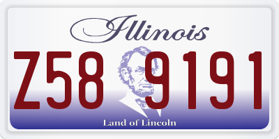 IL license plate Z589191