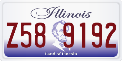 IL license plate Z589192