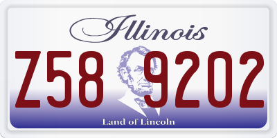 IL license plate Z589202