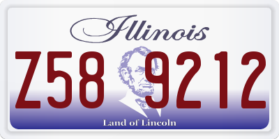 IL license plate Z589212