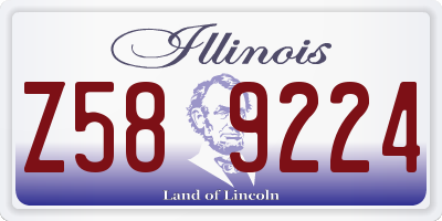 IL license plate Z589224