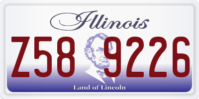 IL license plate Z589226