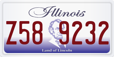 IL license plate Z589232