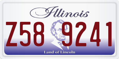 IL license plate Z589241