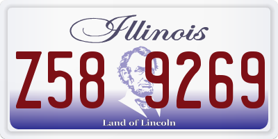 IL license plate Z589269