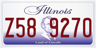 IL license plate Z589270
