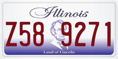 IL license plate Z589271