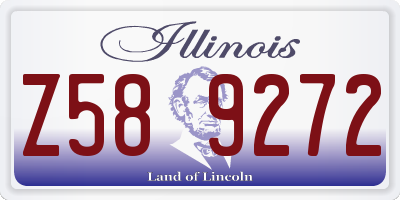 IL license plate Z589272