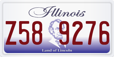 IL license plate Z589276