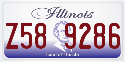 IL license plate Z589286