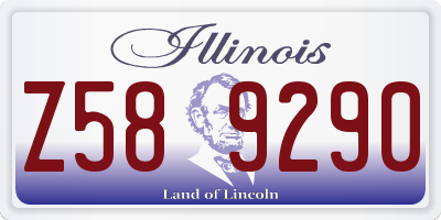 IL license plate Z589290