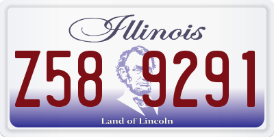 IL license plate Z589291