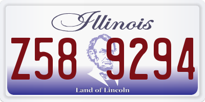 IL license plate Z589294