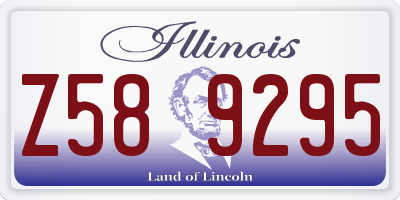 IL license plate Z589295